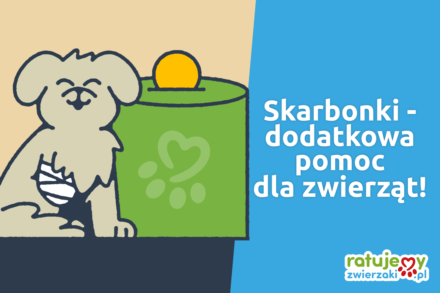 Zobacz, jak możesz wspierać zwierzaki poprzez skarbonki!